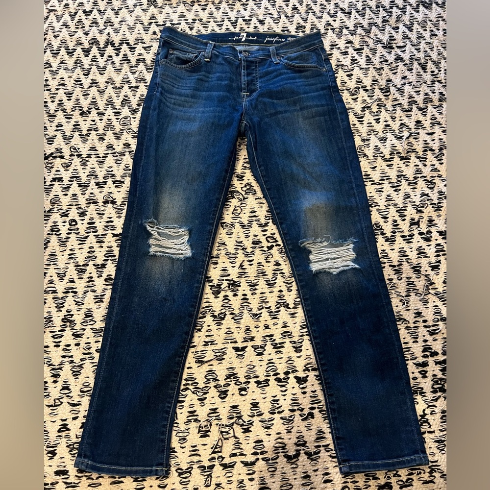 7 For All Mankind, Josephina Skinny Boyfriend, Size 25